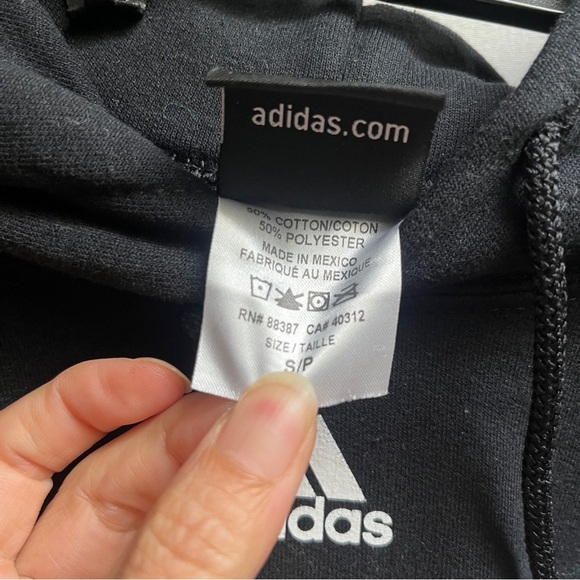 NWT Adidas Black Canada Soccer Drum Pullover Hoodie Sz S - Picture 5 of 7